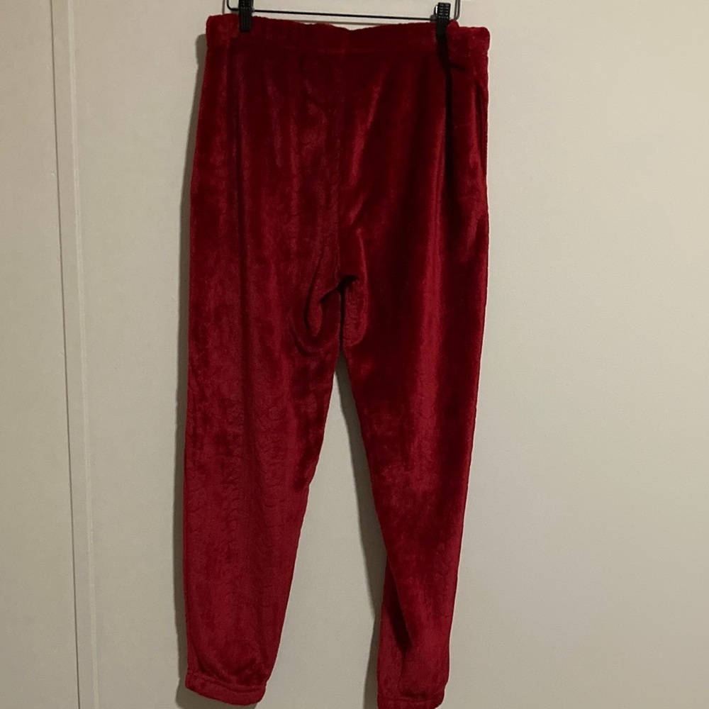 Red Hooded Pullover with Joyful Embroidery - Picture 9 of 11